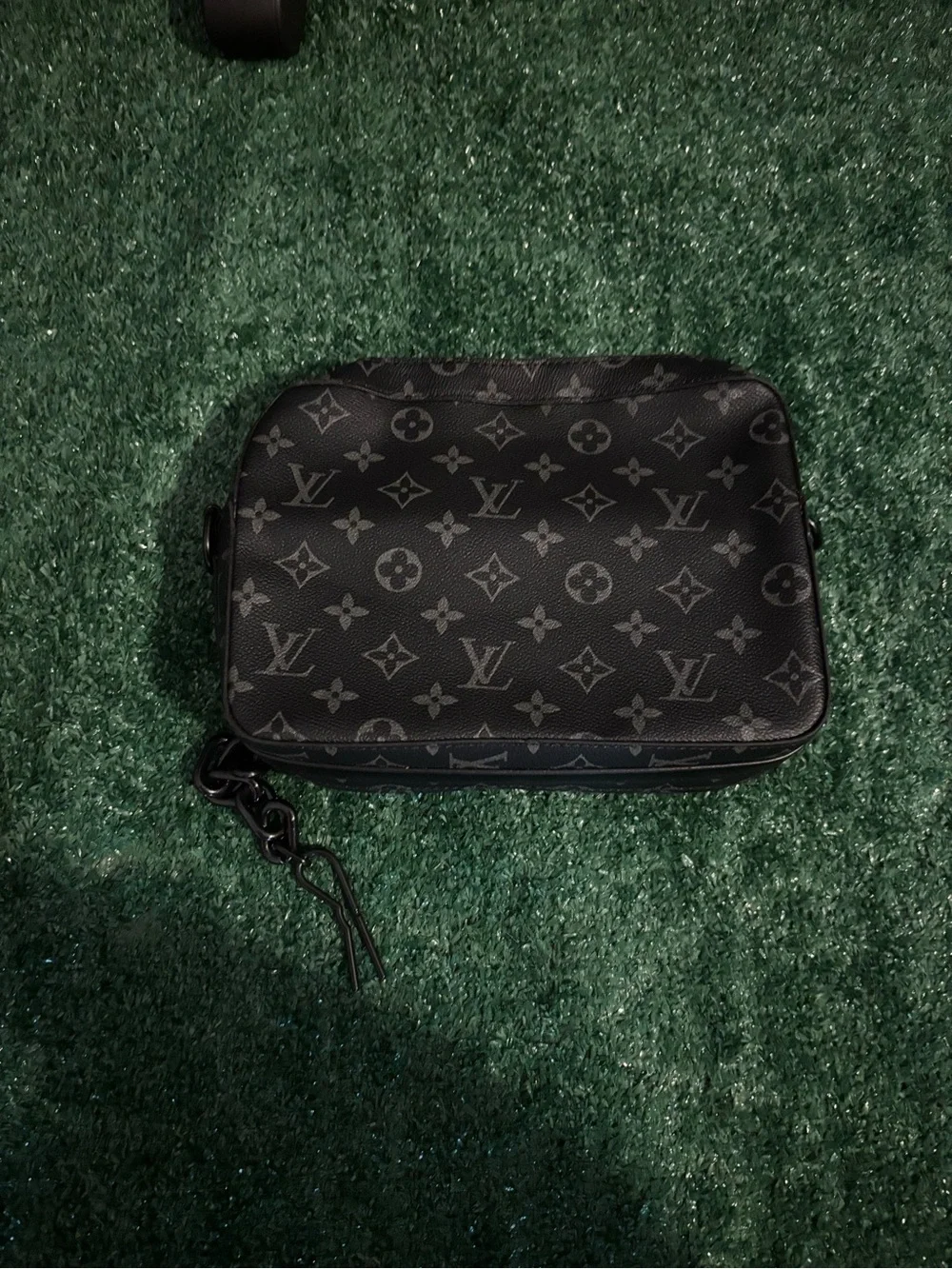 Louis Vuitton Black Monogram Eclipse Messenger Bag